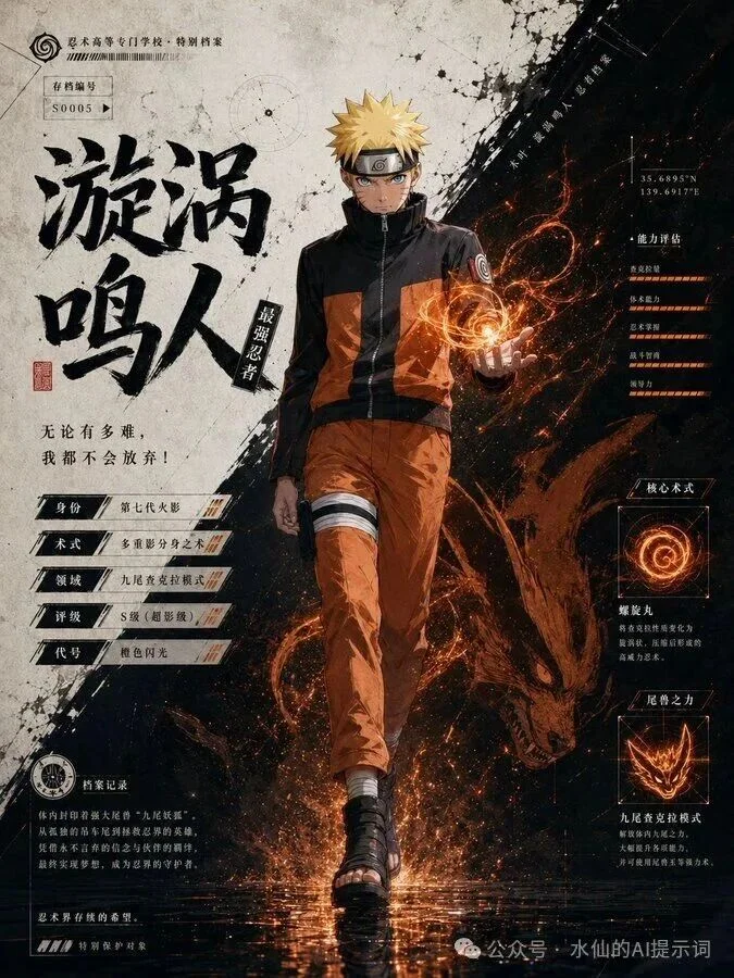 Character Archive Card Example 2