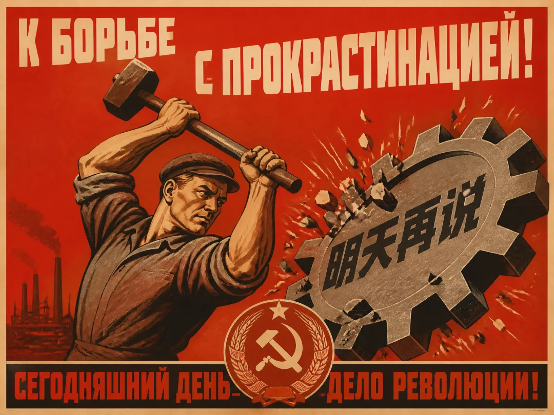 Soviet propaganda poster
