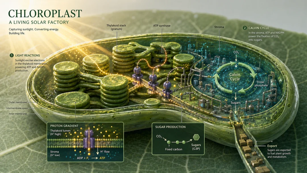 Chloroplast as Solar Factory