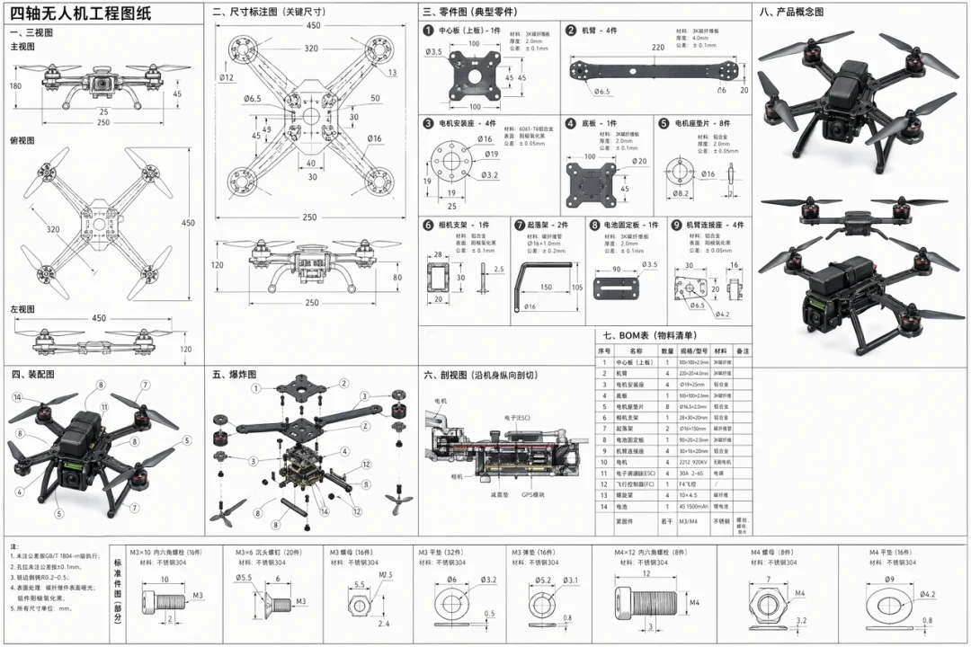 Drone Engineering Diagram